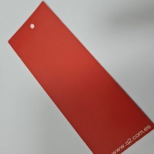 Etiqueta rectangular roja