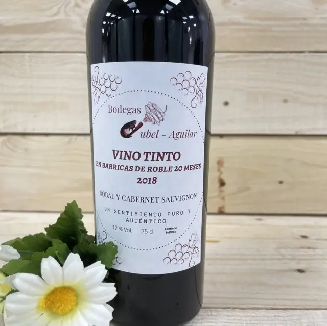 etiqueta para vino tinto