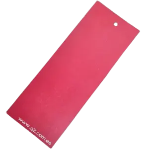 Etiqueta rectangular color rojo